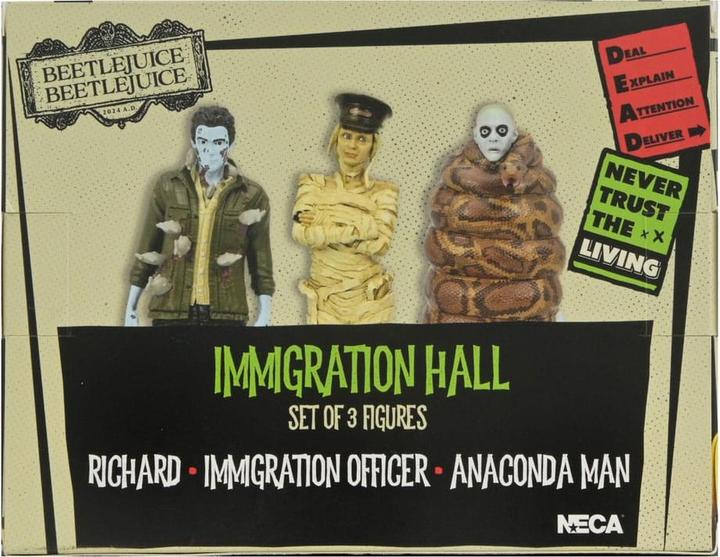 Immagine prodotto Neca Beetlejuice Beetlejuice figure 3-pack Sala Immigrazione 1 10 cm