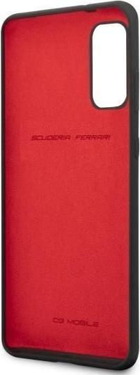 Produktbild Ferrari On Track Liquid Silicone Case Shield für G980F Samsung Galaxy S20 - black (Samsung Galaxy S20)