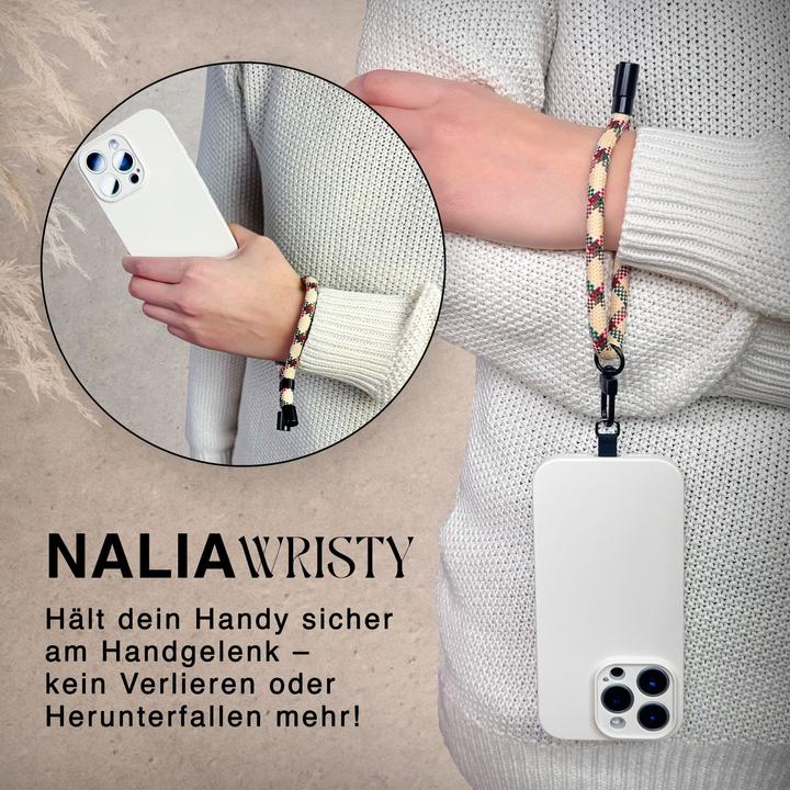 Actual product image Nalia Wristy Lanyard Handykette – Universal Trageband für Smartphones – Verstellbar, Soft & Elastisch