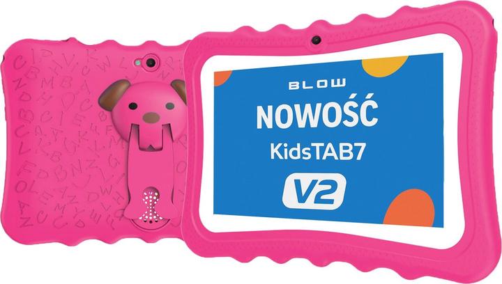 Immagine prodotto Blow Tablet KidsTAB7 V2 4/32GB różowe etui 2MP (7", 32 GB, Pink)