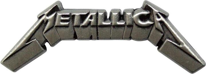 Metallica 3DLogo Abzeichen ZinkLegierung