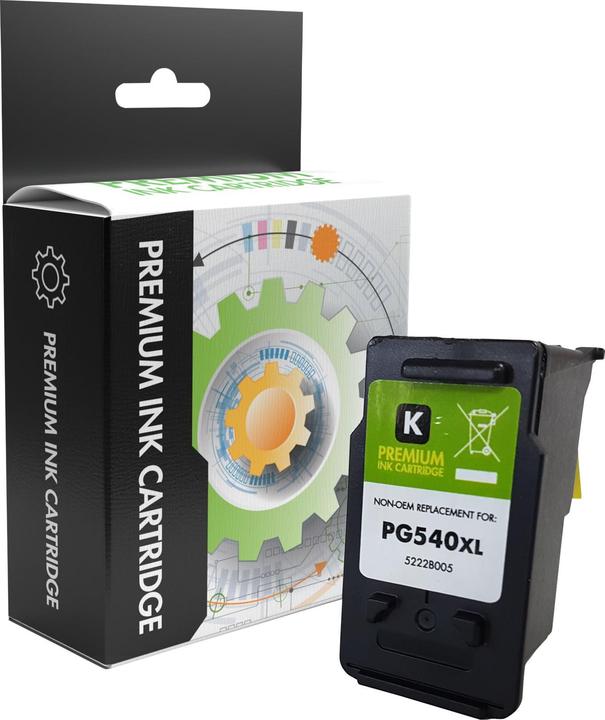 Immagine prodotto Cartuccia d'inchiostro STATIC compatibile con Canon PG-540XL a pigmenti rigenerata (PBK)