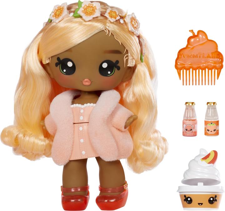 MGA Yummiland Grosse Puppe + Lipgloss-Tier – Piper Peach