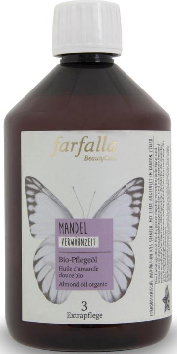 Immagine prodotto Farfalla MANDEL Organic Care Oil | VERWÖHNZEIT (Olio corpo, 500 ml)