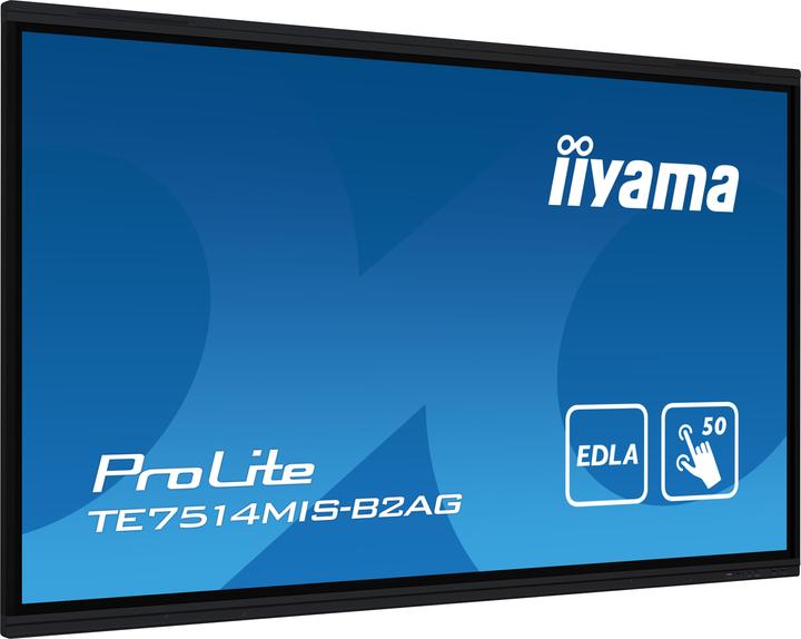 Produktbild iiyama 75IN VA PANEL ANTI-GLARE 50 POINTS 3840X2160 8MS 435CD/M2 50 (3840 x 2160 Pixel, 75")