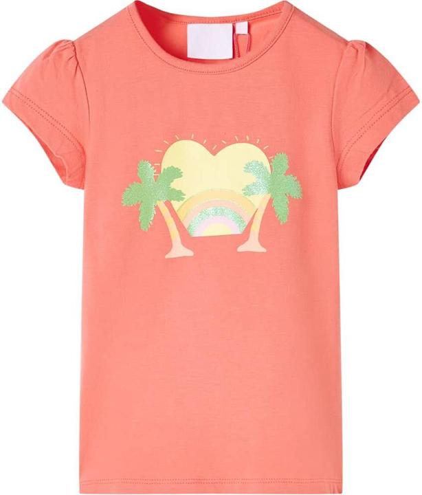 Produktbild VidaXL Kinder-T-Shirt Korallenrosa 128,Material: 95 % Baumwolle. 5 (128)