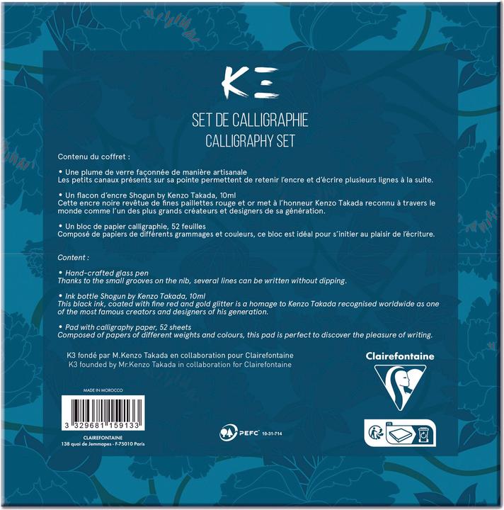 Actual product image Clairefontaine Kenzo Calligraphy Set (72 x)