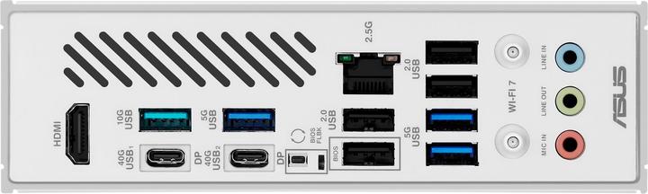 Immagine prodotto ASUS MB AMD AM5 X870 MAX GAMING WIFI7 White (AM5, AMD X870, ATX)