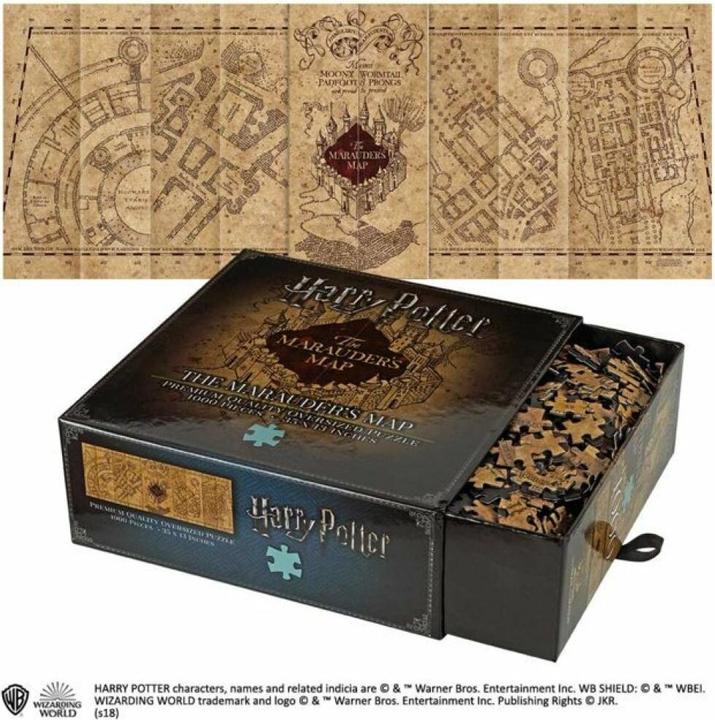 Image du produit Noble Collection Harry Potter : la carte du maraudeur (1000 pièces)