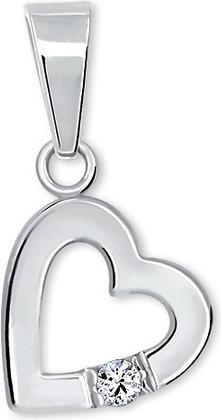 Produktbild Brilio Silver - Romantic pendant Heart with crystal 446 001 00367 04