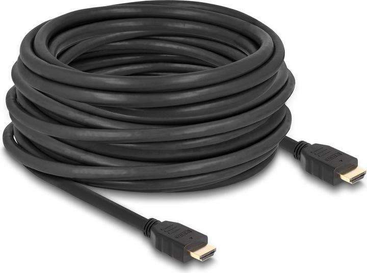 Delock High Speed HDMI Cable 48 Gbps 8K 60 Hz black 12 m (12 m, HDMI)