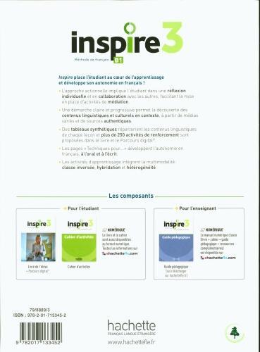 Immagine prodotto Inspire 3 : méthode de français, B1 (Francese, Twardowski-Vieites Delphine, Lopes Marie-José, 2022)