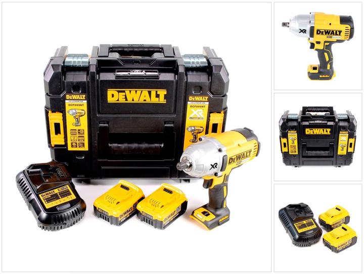 DeWalt DCF 899 M2 Akku Schlagschrauber 18V 1/2" 950Nm Brushless Kugelrastung + 2x Akku 4,0Ah + Ladeg (Akkubetrieb)