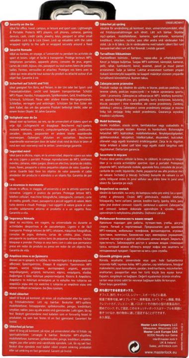 Produktbild Master Lock Safe Space Minisafe (0.70 l)