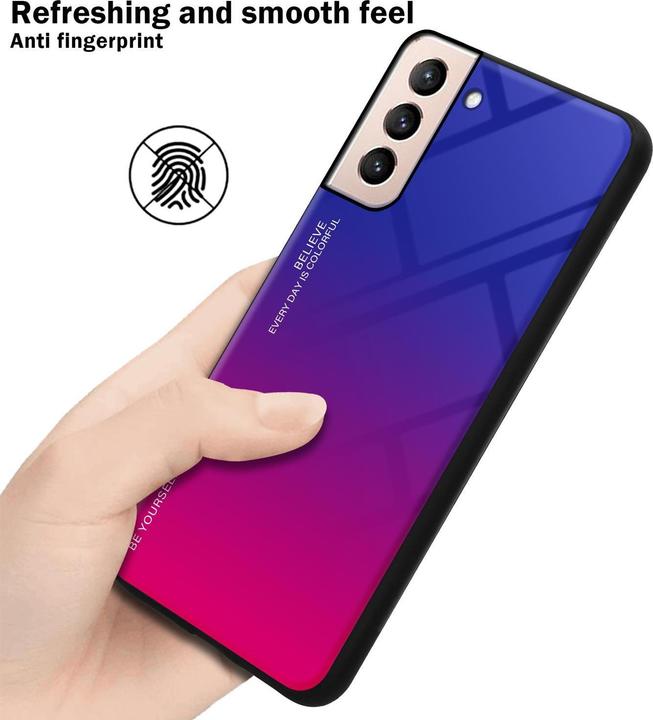 Produktbild Cadorabo TPU 2 Farben Glas Cover (Samsung Galaxy S21+)