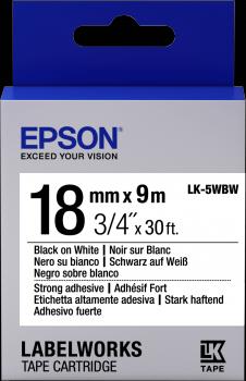 Energy Label Epson Label cassette LK-5WBW (1.80 cm, White)