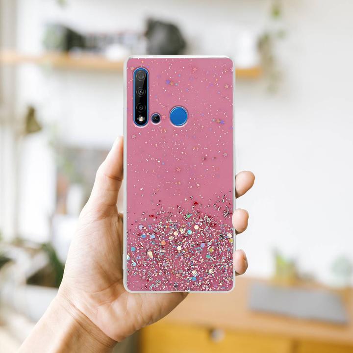 Produktbild Cadorabo TPU Cover funkelnder Glitter (Huawei Nova 5i, Huawei P20 Lite (2019))