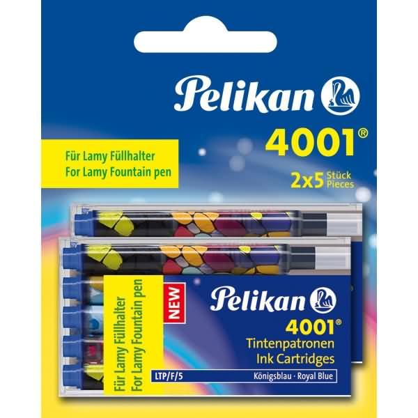 Produktbild Pelikan Tintenpatronen für LAMY Füllhalter, königsblau bunt bedruckt => Motive sortiert (Füllertinte, Königsblau)