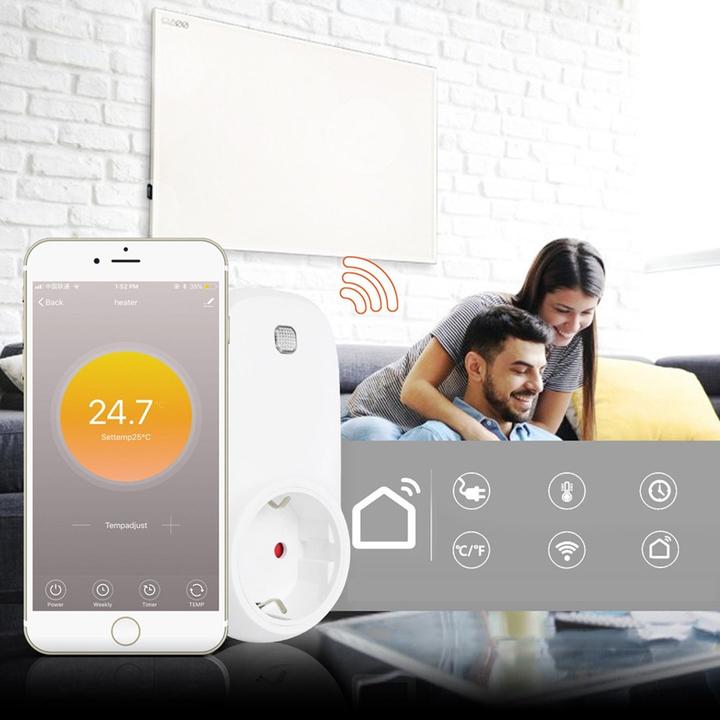 Image du produit Cronos Thermostat de prise WiFi pour les chauffages infrarouges Grafen Basic / Carbon P800 et P1000
