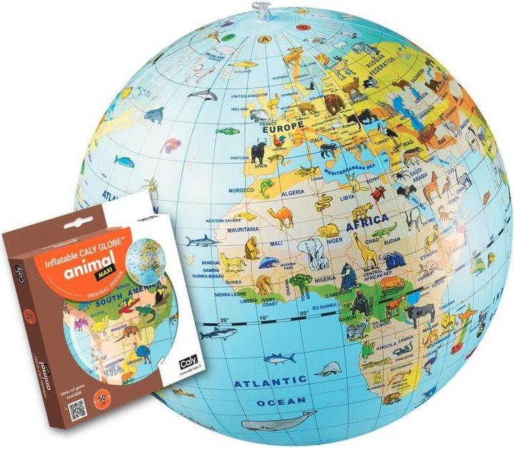 Immagine prodotto Caly Toys CALY Mappamondo gonfiabile "Animali del mondo", 50 cm (50 cm)