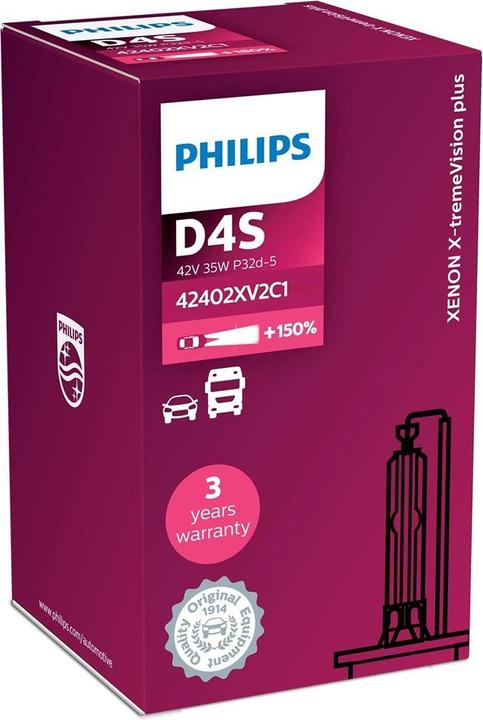 Productafbeelding Philips Xenon D4S Xtreme Vision gloeilamp