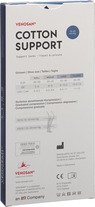 Immagine prodotto Venosan COTTON SUPPORT Socks A-D S white (S)