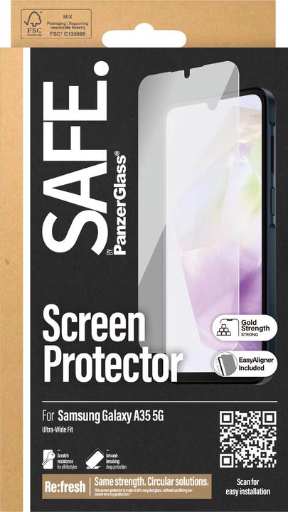 Actual product image Safe Ultra-Wide Fit (1 Piece, Samsung Galaxy A35)