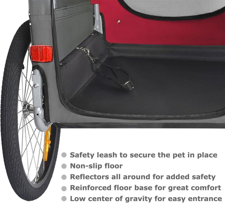 Immagine prodotto Tiggo Premium XL Hundefahrradanhänger bis 45 kg