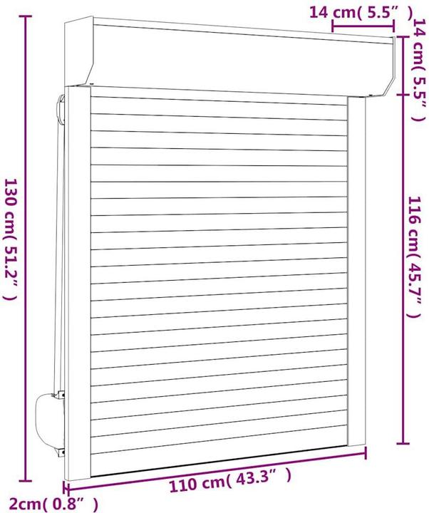 Actual product image VidaXL Helin (110 x 130 cm)