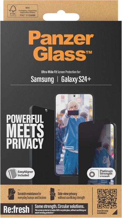 Productafbeelding PanzerGlass Privacy (1 Stuk, Samsung Galaxy S24+)