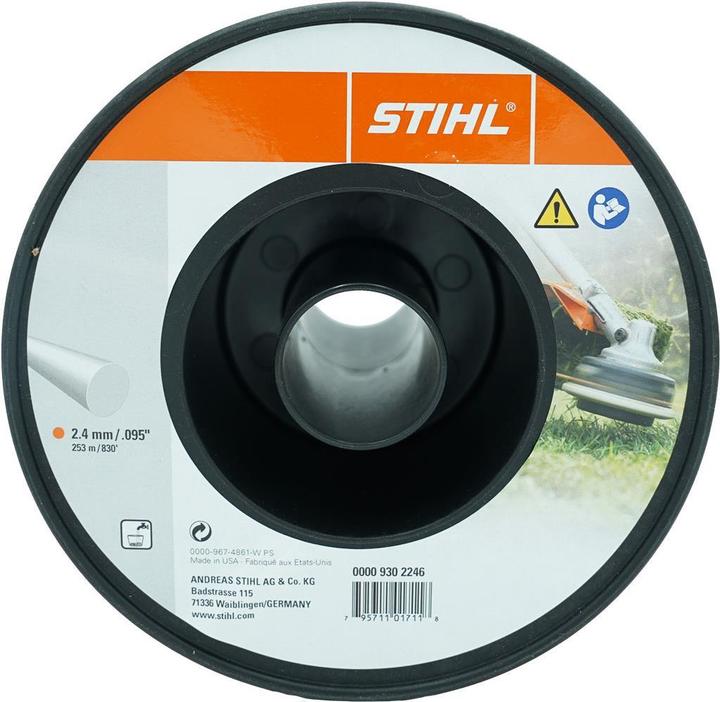 Actual product image Stihl Genuine mowing thread 2.4 mm x 261 m (Weed whacker, Trimmer line + line spool)