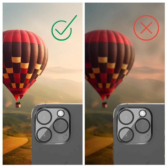 Actual product image Hama Cam Protect (1 Piece, Apple iPhone 15 Pro Max, Apple iPhone 15 Pro)