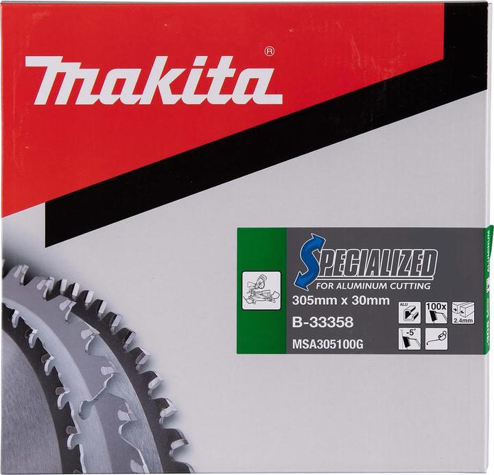 Immagine prodotto Makita SEGA A DISCO SPECIALIZZATA IN ALLUMINIO 305x30mm 100 denti