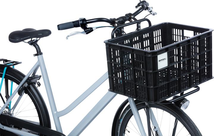 Image du produit Basil bike box L 40L, plastique recyclé, noir (40 l)