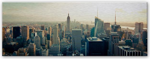 Produktbild Trenddeko Skyline von New York City - Panorama (120 x 50 cm)