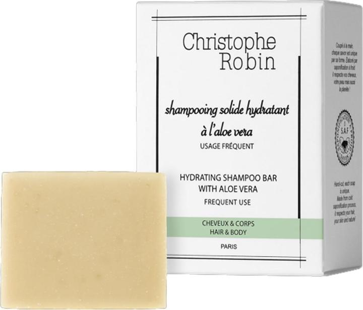 Image du produit Christophe Robin Shampooing Solide hydratant à l'aloe vera (100 ml, Shampoing solide)