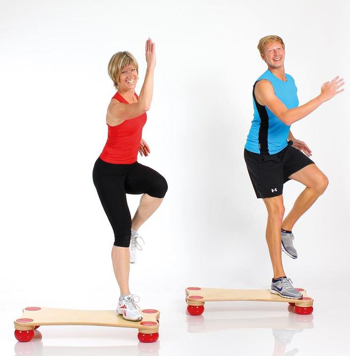 Productafbeelding Togu Balanza Ballstep Group, houtkleurig met rood