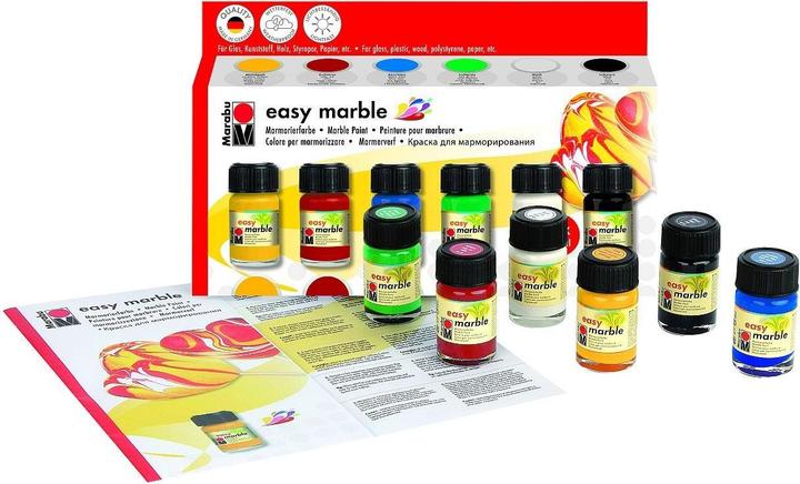 Image du produit Marabu Marbre facile (Multicolore, 90 ml)