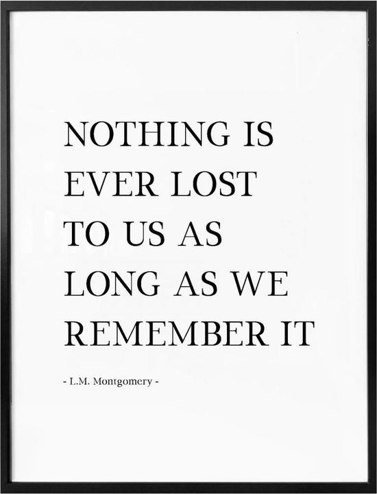 Produktbild Trenddeko Nothing is ever lost... (60 x 80 cm)