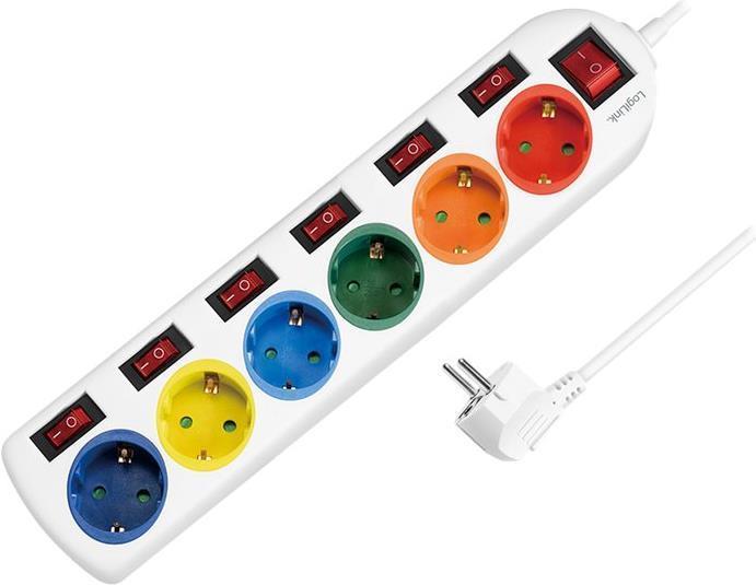 Actual product image LogiLink 6x CEE 7/3 (6 x, CEE 7/3, 1.50 m)