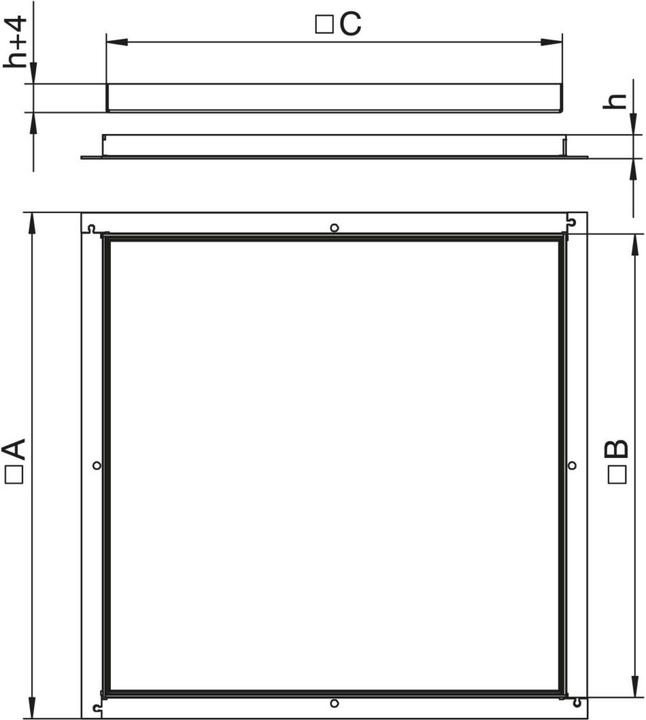 Actual product image OBO Bettermann OBO RK/V3/10 blind cassette 350 H=10mm cassette frame (Cords)