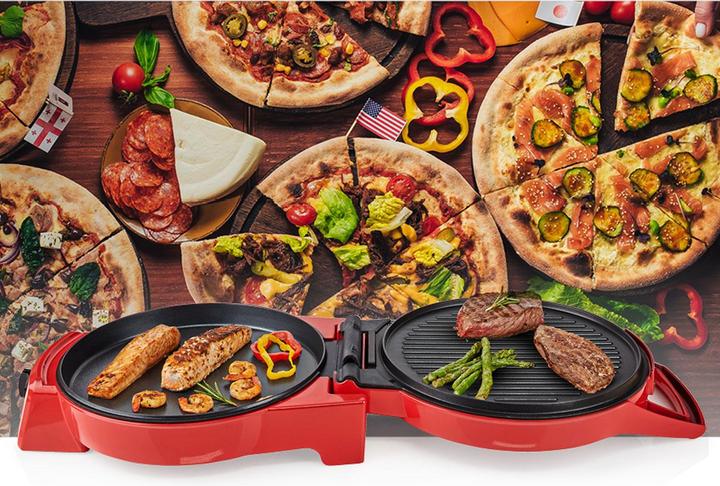 Image du produit Nedis FCPM100FRD Machine à pizza, aluminium (Prise UE)