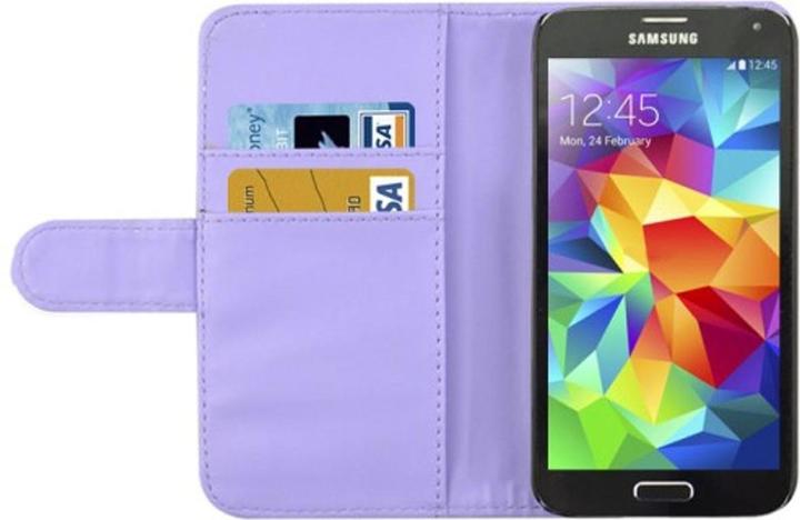 Produktbild König Design Handytasche Flip Strass für Handy Samsung Galaxy S5 / S5 Neo (Samsung Galaxy S5)