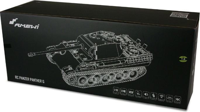 Actual product image Amewi RC Tank Panther G Advanced Line Li-Ion 1800mAh gr/14 (RTR Ready-to-Run)