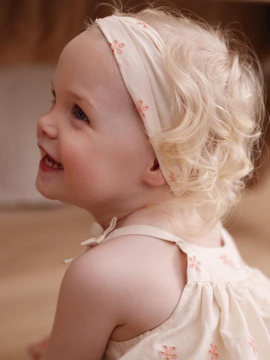 Actual product image Vertbaudet Girls' baby set: dress & hairband (62)