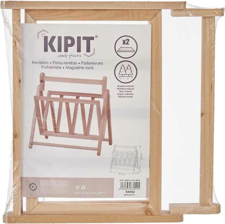 Actual product image Kipit Zeitschriftenkorb XJL146062 Braun Holz 30 x 37,5 x 36,5 cm (12 Stück)