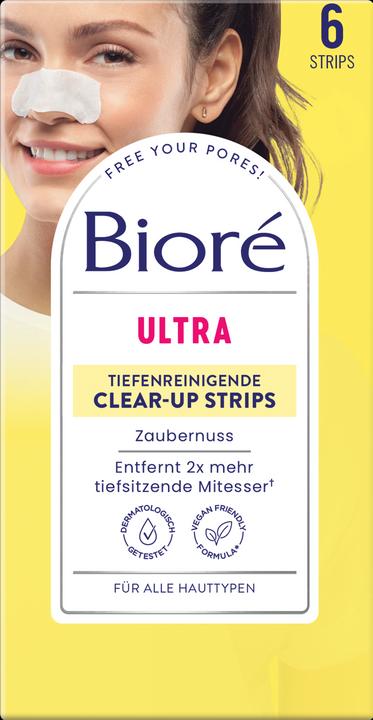 Produktbild Bioré Ultra-tiefenreinigende Clear-Up Strips mit Zaubernuss (Reinigungstücher)