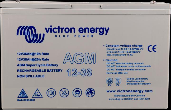 Victron Energy 12V/38Ah AGM Super Cycle Battery M5 (12 V, 38 Ah)