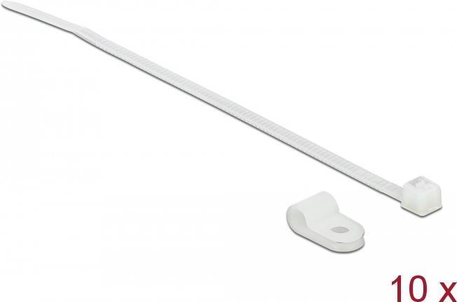 Delock Kabelbinder-Kit - 15 cm - weiss (150 mm, 10 Stk.)