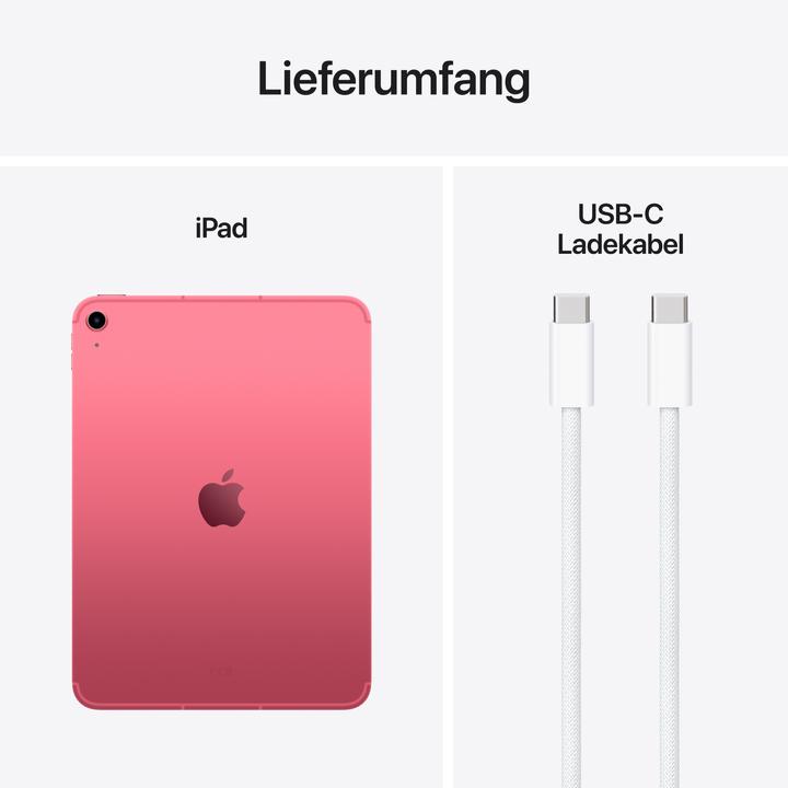 Produktbild Apple iPad 2025 (11. Gen) (5G, 11", 512 GB, Pink)